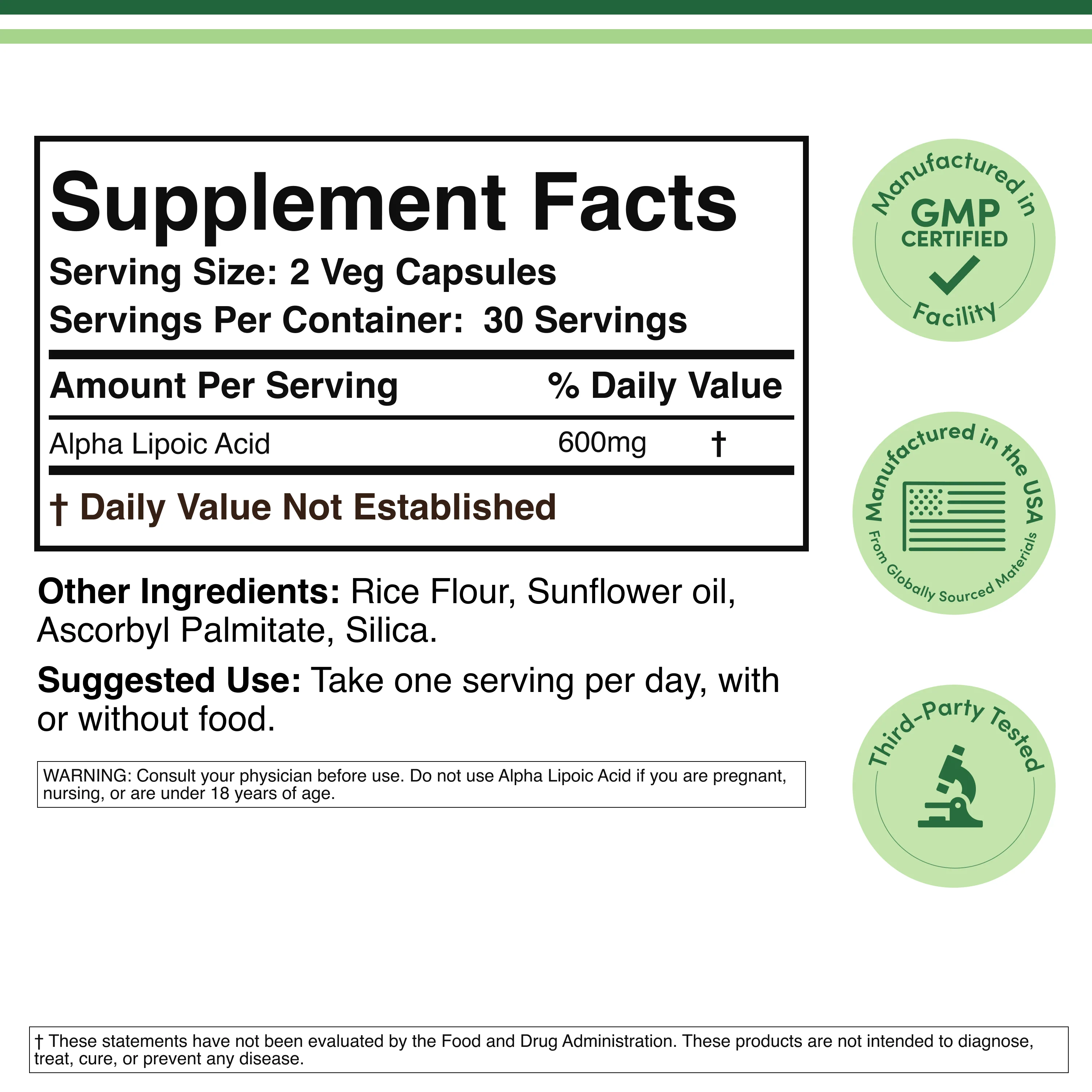Alpha Lipoic Acid Supplement - Image 9