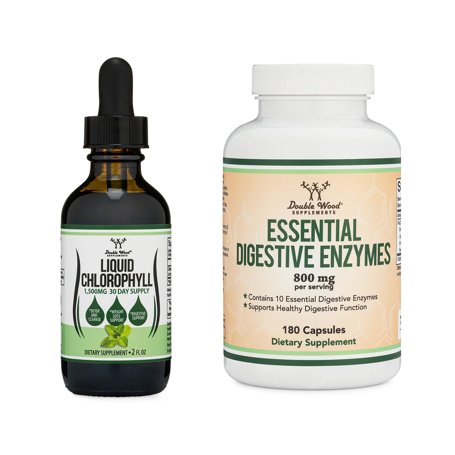 Liquid Chlorophyll & Digestive Enzymes Stack