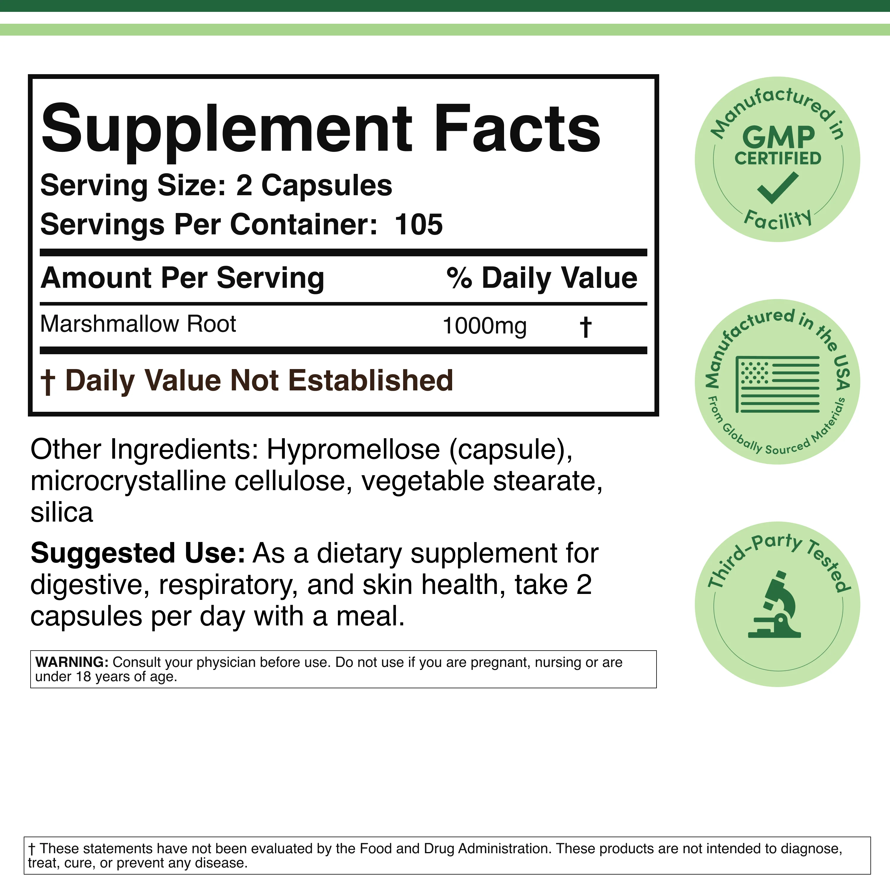 Marshmallow Root Supplement - Image 2