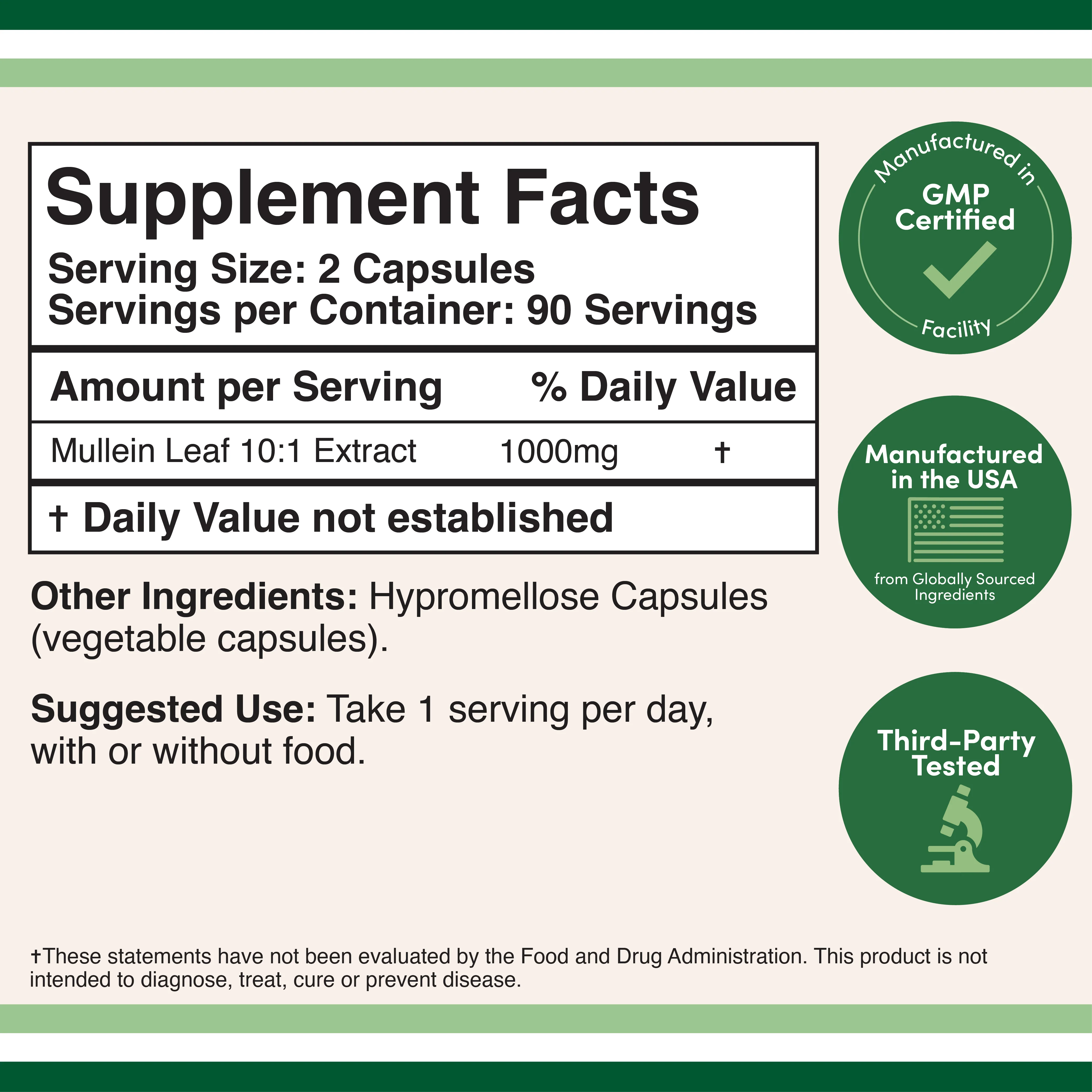 Mullein Leaf Extract Supplement - Image 2
